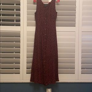 Vintage 90s style button down paisley dress